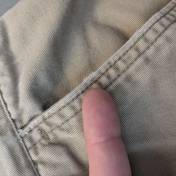 Khaki Cargo Pants 34 X 30 Vintage Y2K Gorpcore Utility Skater Wide Paratrooper - Picture 12 of 13